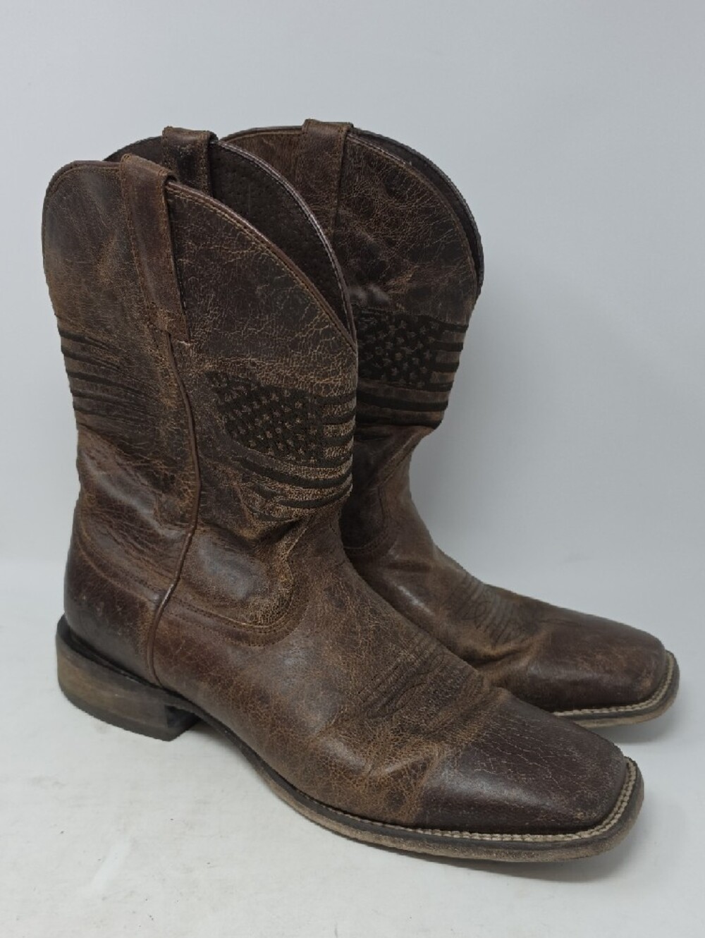 Ariat Men's Circuit Patriot Western Boots - Broad Square Toe Size 13D - Picture 3 of 8